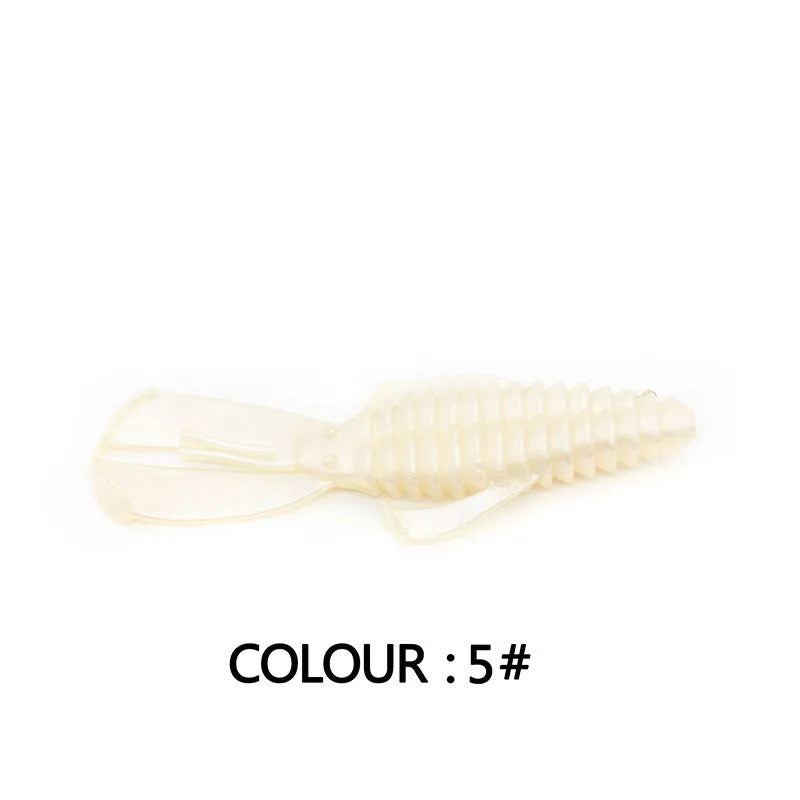 8cm soft PVC fishing lure in multiple colours for freshwater and sea angling tackle