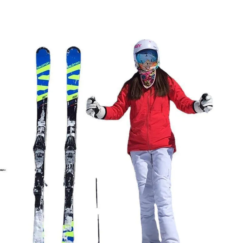 Adjustable skiing bandage shoulder strap with hook-and-loop fastening for double ski boards
