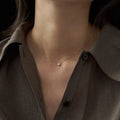 S925 silver geometric pendant necklace with oval jelly opal gemstone in gold plating