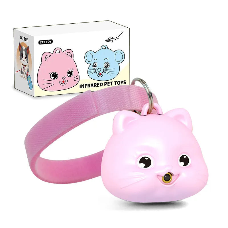 Rechargeable remote control cat infrared halter collar with adjustable collar in blue colour option
