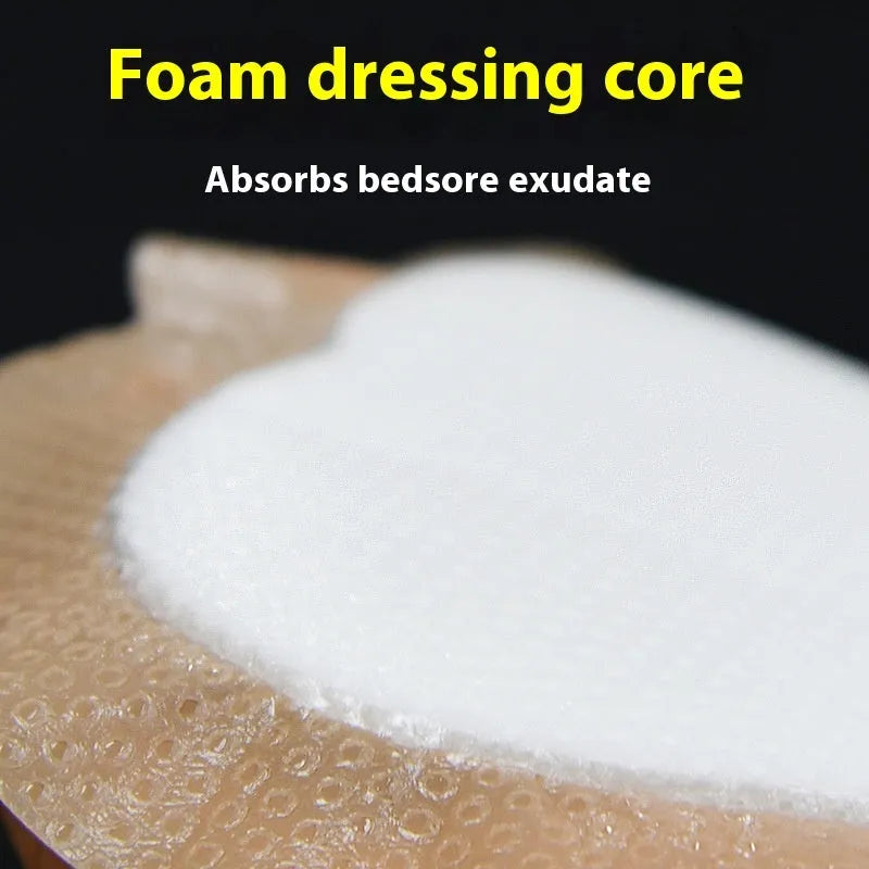 Large skin-colour silicone bedsore dressing for pressure sore prevention