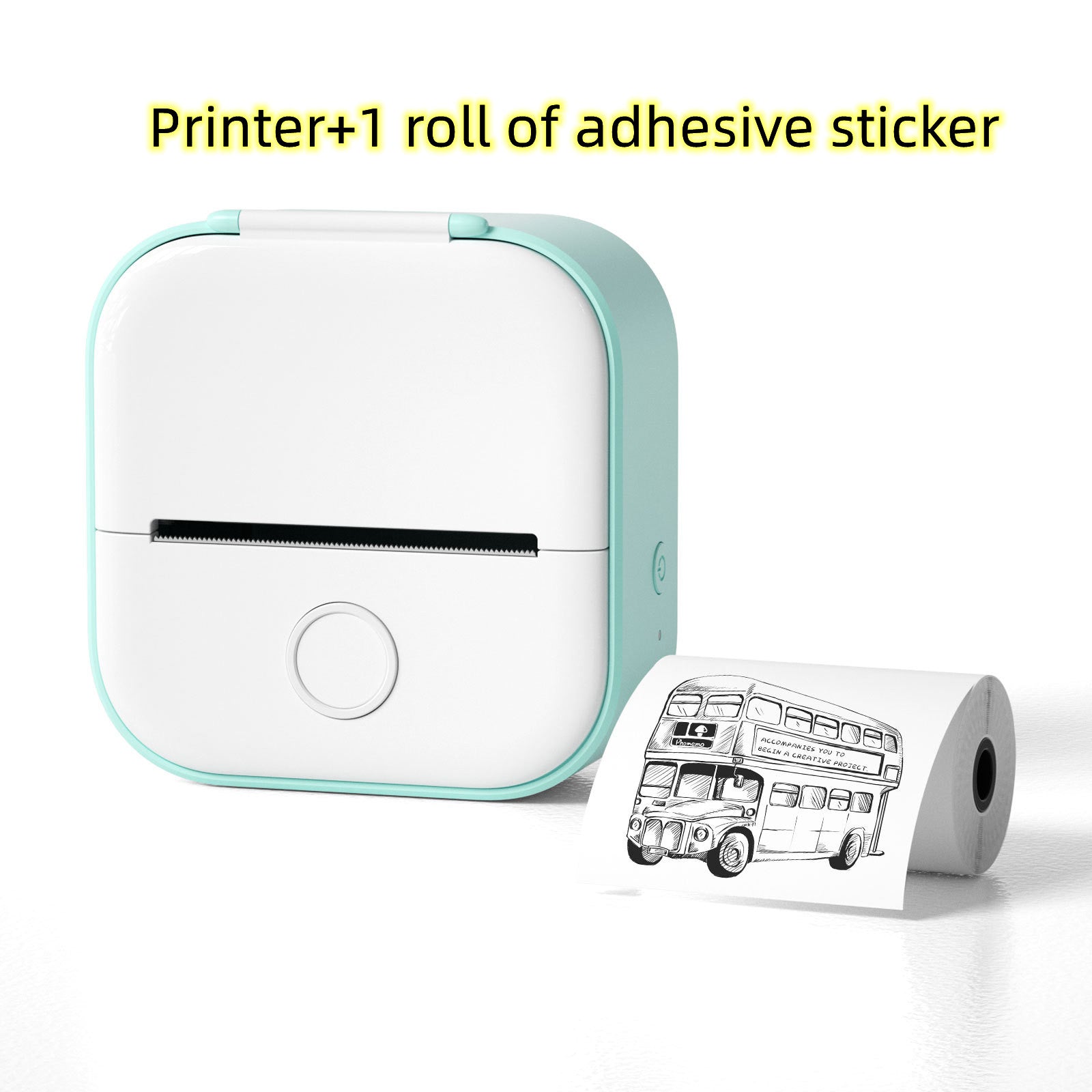 Portable Mini Thermal Printer - Wireless Inkless Bluetooth Label & Photo Maker for Study Notes, Home Organisation & Price Tags