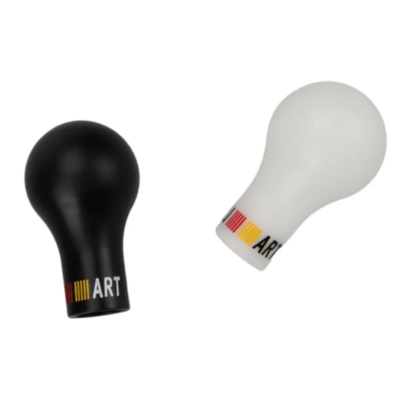 Mitsubishi car gear knob in five colour options including carbon fibre black and bright blue