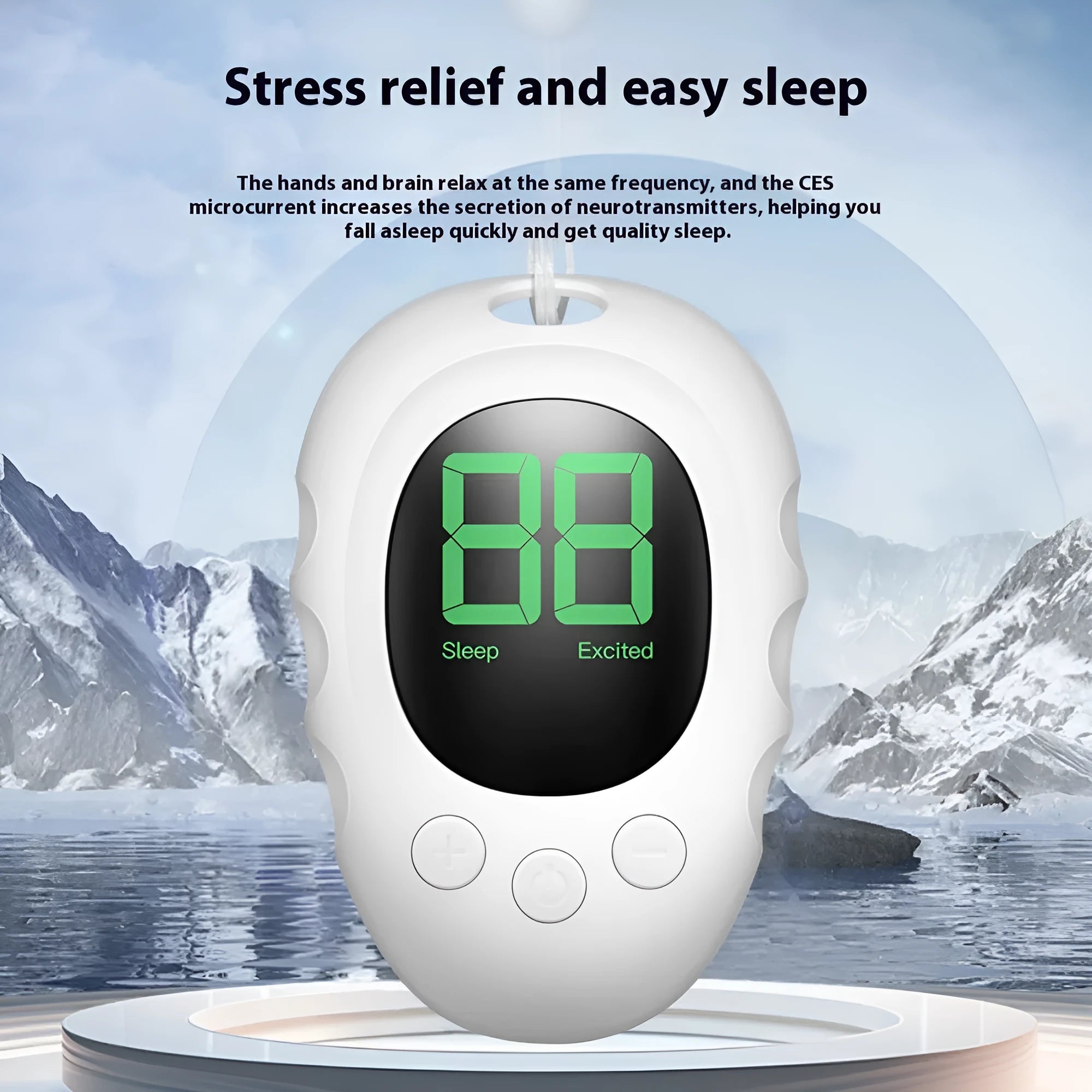 Silicone sleep aid hand grip in black, green, and white with rechargeable remote control function