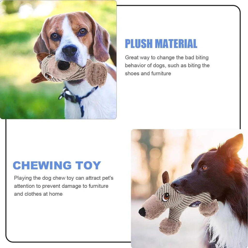 Large dog squeaky plush toy with squeaker, suitable for medium and large dogs, in Monkey design