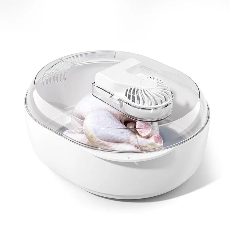 Aluminium household quick defrosting plate for thawing meat and frozen food, with USB cable