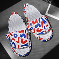 EVA shark couple home slippers with open toe design in beige colour