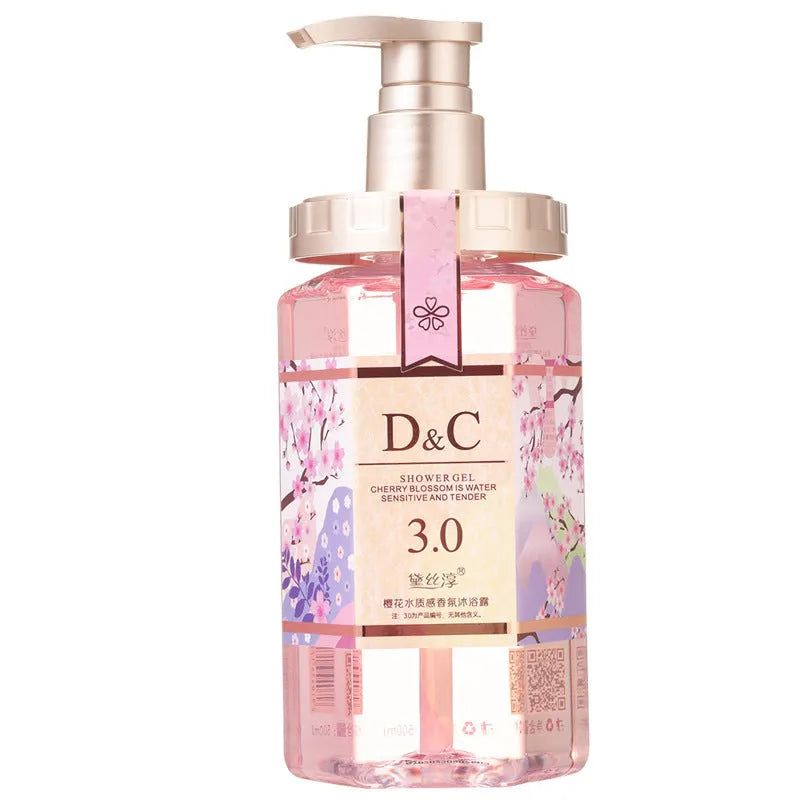 Sakura Cherry Blossom Shampoo, Conditioner and Shower Gel 500ml bottle set