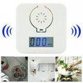 White wireless carbon monoxide alarm unit designed for wall mounting in kitchens and living areas