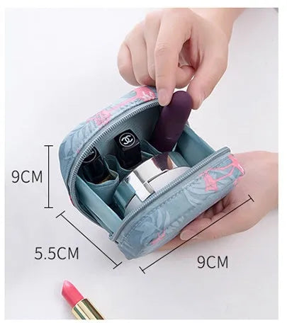 Cloth makeup storage cube organiser in blue pink white or white pink colour options