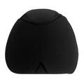Simple solid colour cold compress cap in black, dark blue, or pink with fully enclosed design