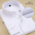 Men's black slim fit cotton business shirt with long sleeves for office wear
