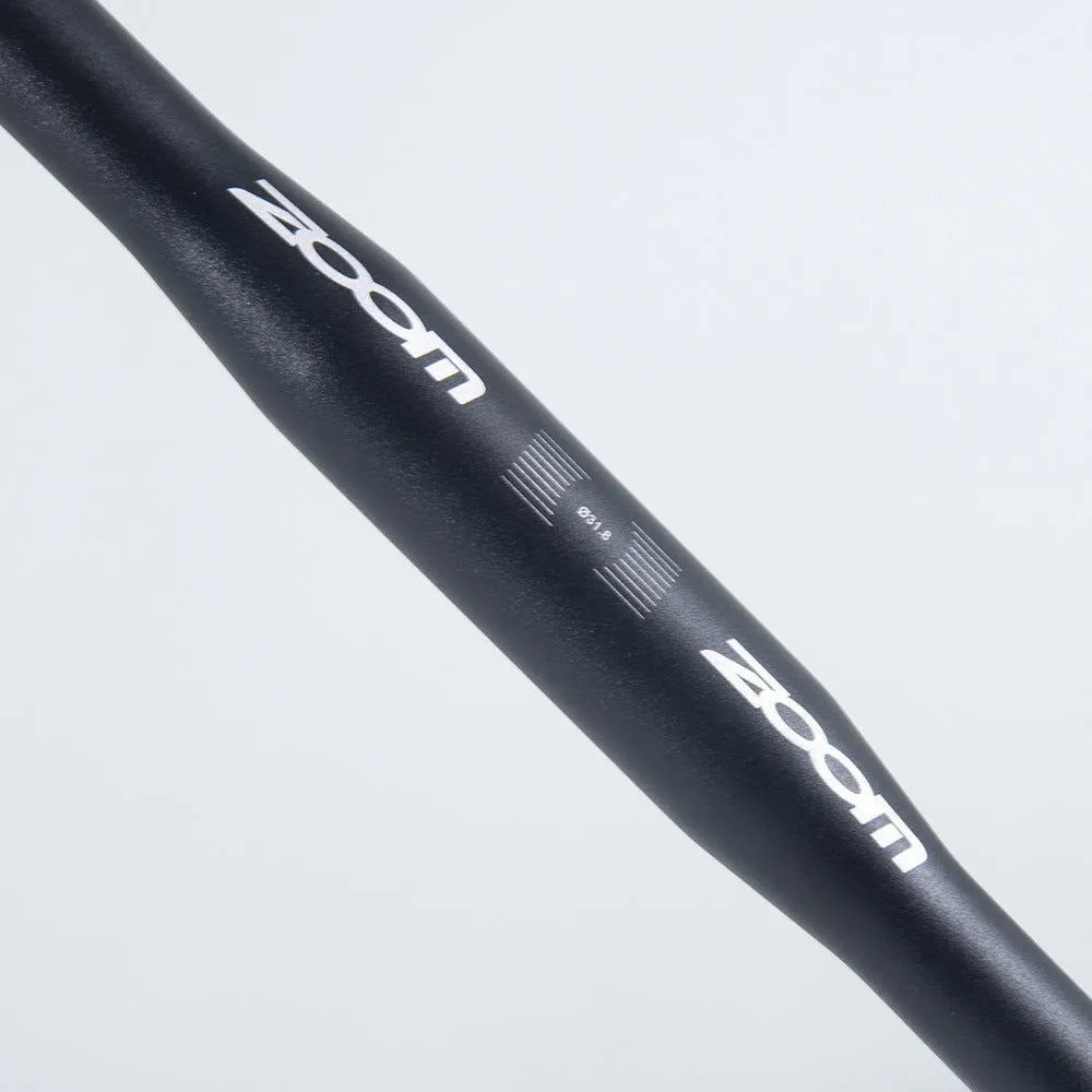 Black aluminium alloy road bike bent handlebar 420mm width with 31.8mm clamp diameter