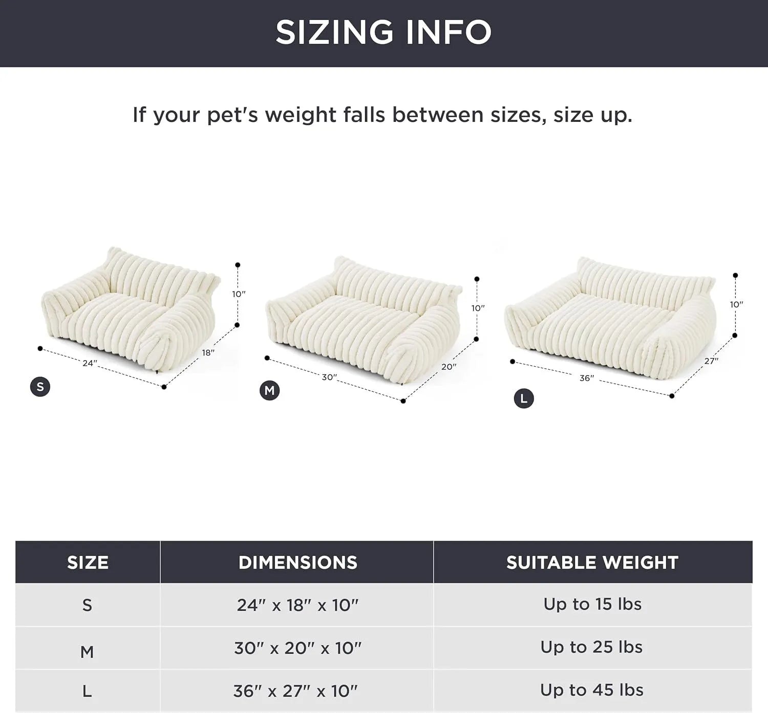 Bedsure fluffy cat couch in beige with corduroy fleece cover and three-sided support design