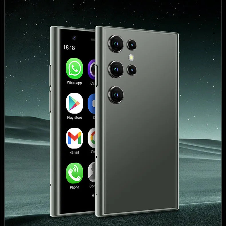 S23PRO XS15 mini smartphone with 30cm screen in black, green or pink purple colours