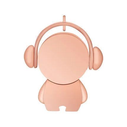Metal cartoon musician USB flash drive in silver, 42x14x6mm, with USB 2.0 interface