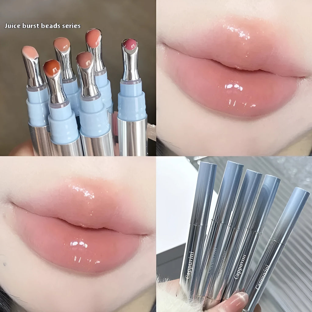 Mirror Water Light Lip Gloss Lipstick in translucent ice shades with 12.9 cm length