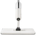 Flat squeeze mop with bucket wringing, stainless steel bar, cotton thread head, 38x12 cm plywood, hand-free floor cleaning