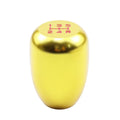 Universal aluminium gear shift head with 40mm diameter and 60mm height in titanium colour