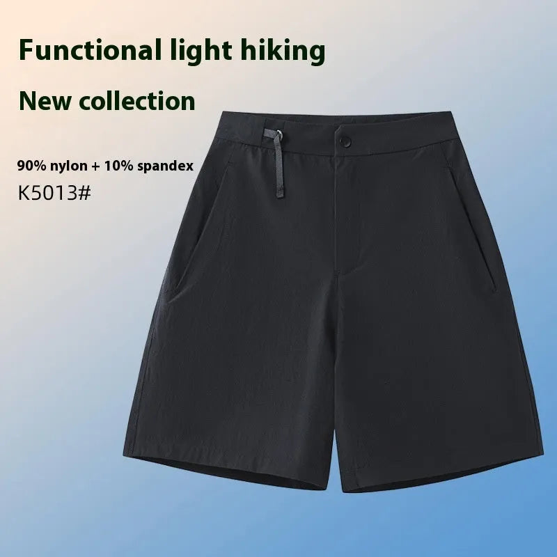 Men's quick-drying sports shorts with 3D cutting in Army Green colour