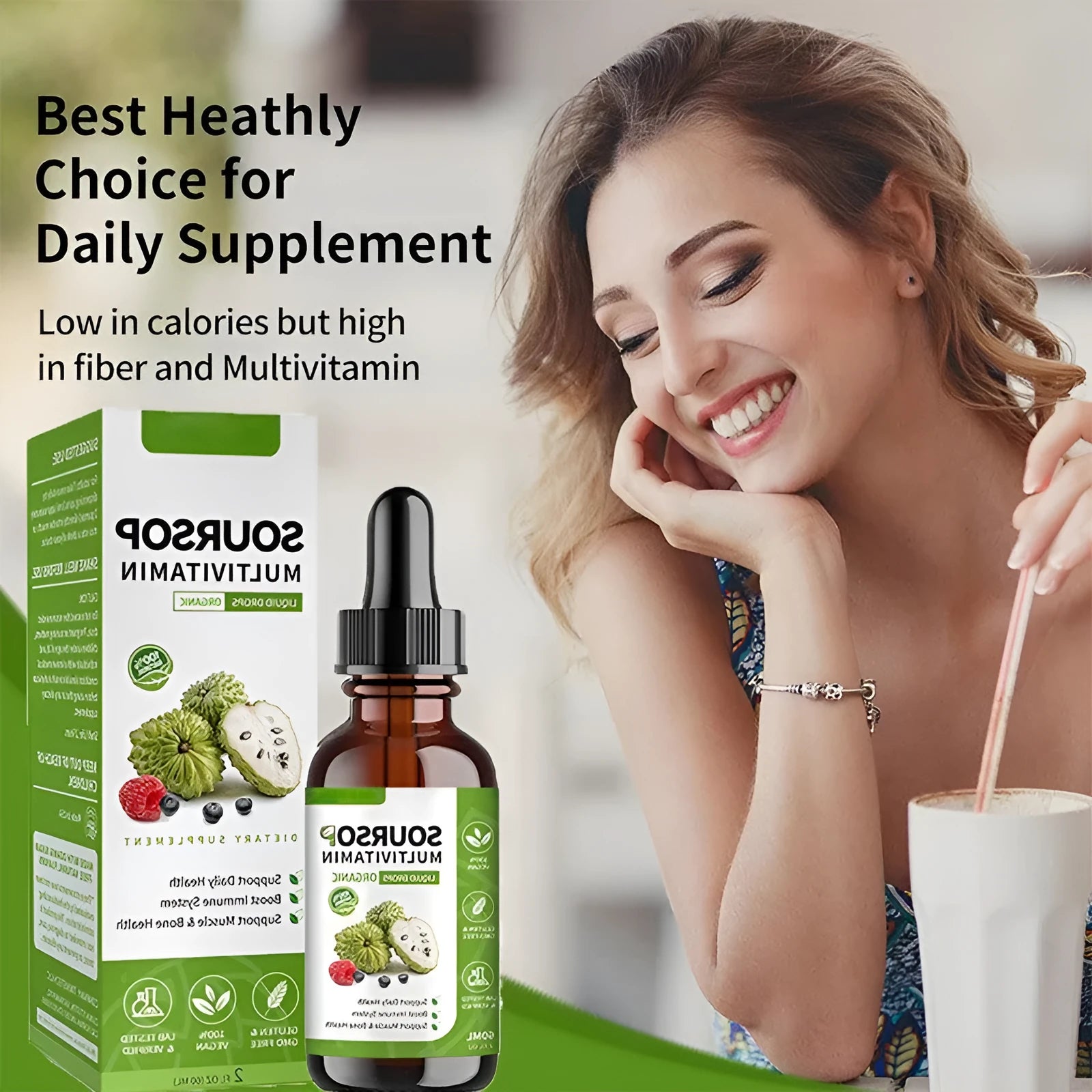 60ml Annona Prickly Fruit flavoured care drops in edible liquid format for adult consumption