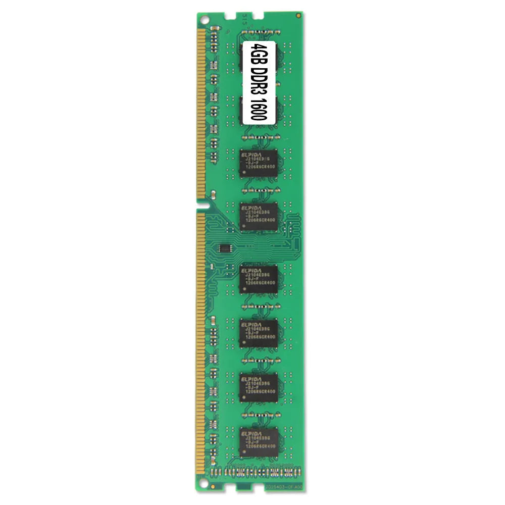 Single 4GB DDR3 1600MHz desktop memory module for AMD-compatible PC upgrade.