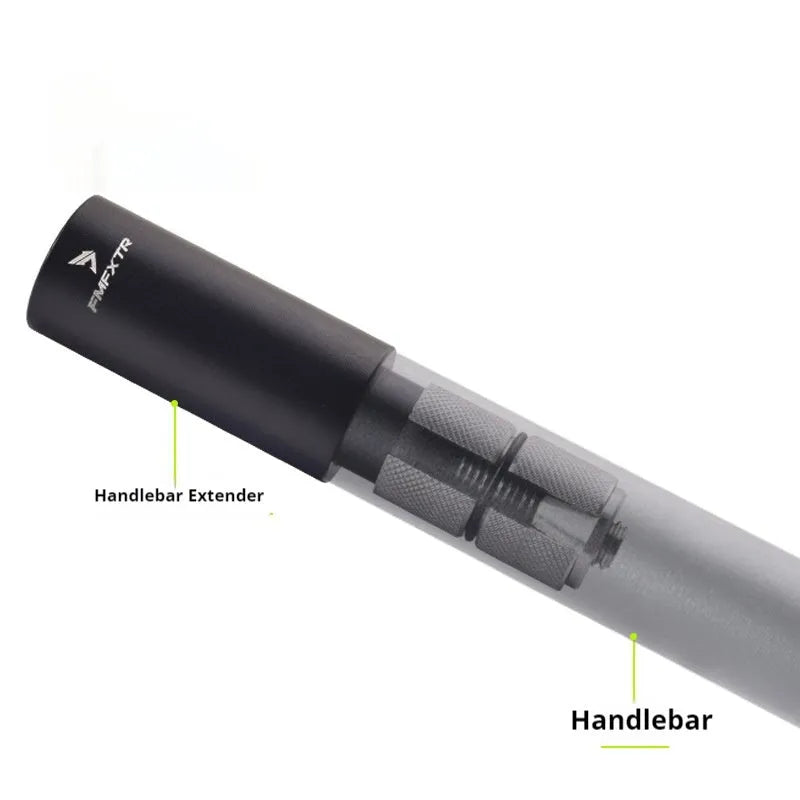 Pair of aluminium alloy bicycle handlebar extension rods with 15-20mm expansion range