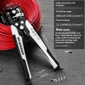 Fully automatic wire stripping pliers with high carbon steel blades for electrical installation