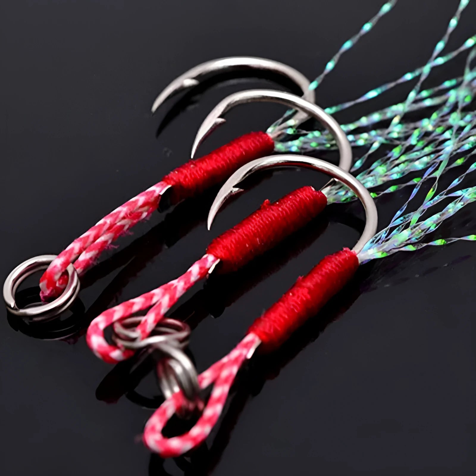 Bright wire iron plate single fishing hook for boat and sea fishing rigs, sizes No.9 to No.14