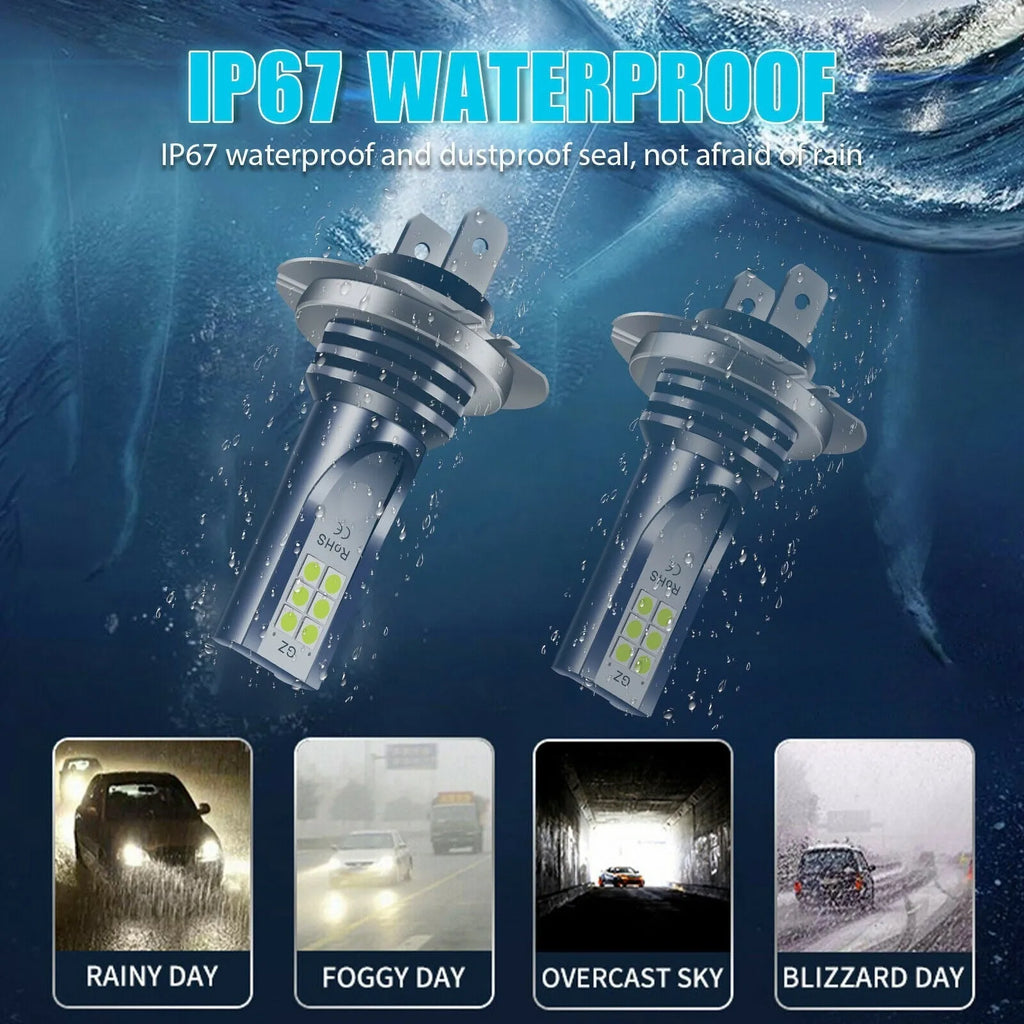 12 SMD LED car fog light bulb with aviation aluminium housing for H7 9005 H11 fittings