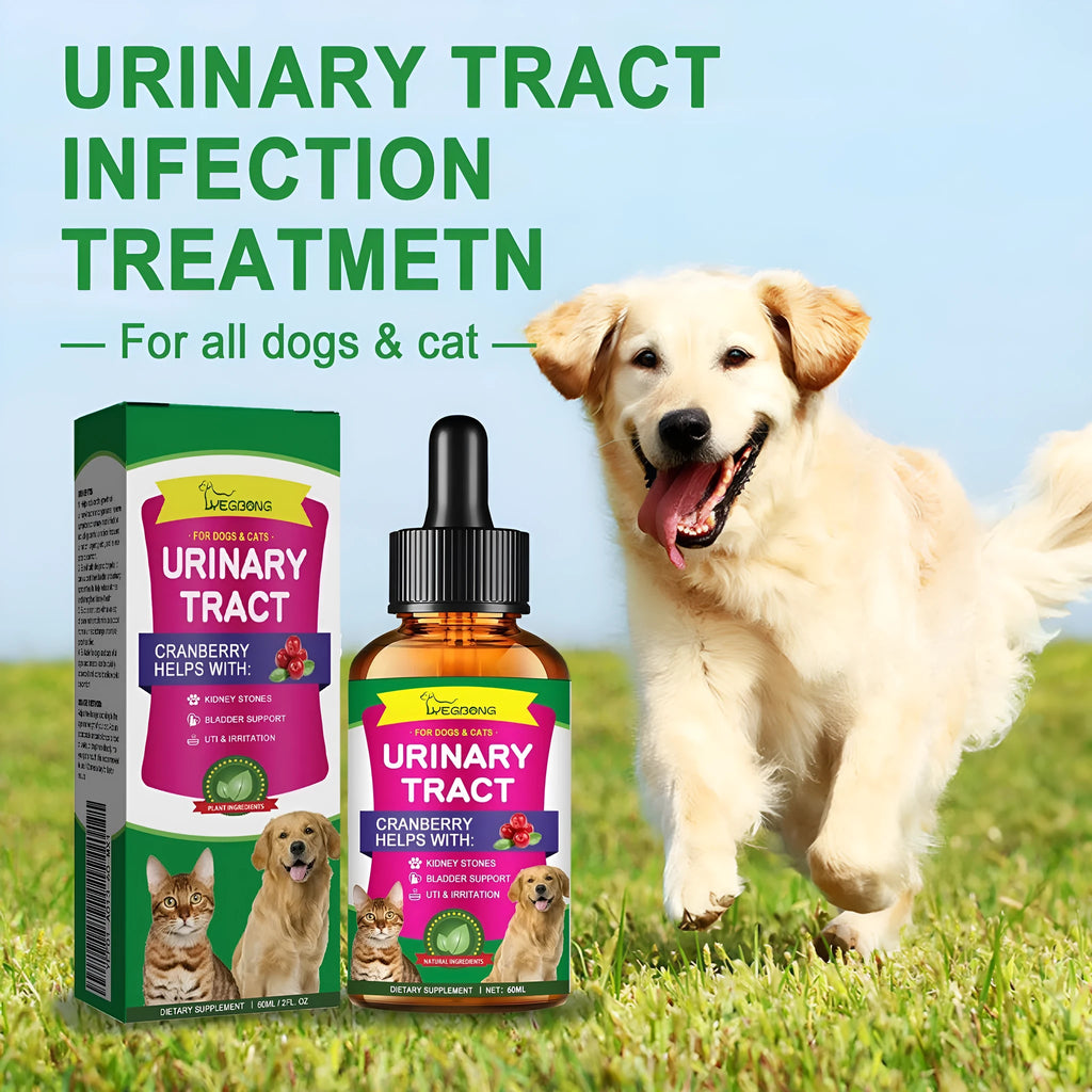 60ml bottle of Pet Pain Relief Universal Care Solution with natural extracts for dogs and cats