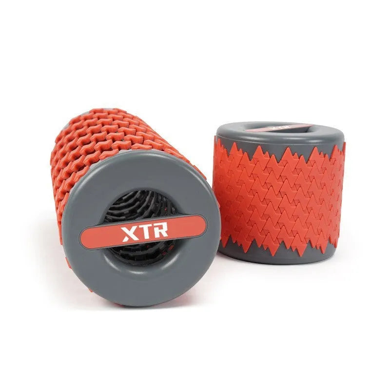 Adjustable telescopic foam roller for home fitness muscle relaxation in black colour