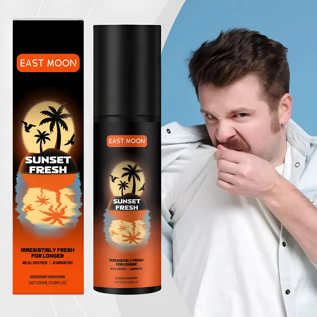 Men's fruit fragrance care spray 100ml summer refreshing body mist bottle with mango citrus scent