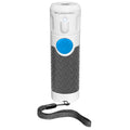 White handheld ultrasonic dog bark control trainer device with compact design