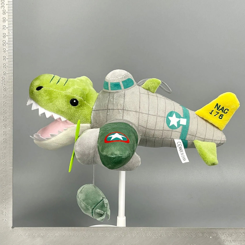 Shark figurine plush toy with running shoes, cotton wool stuffed animal for teenagers, isolated on white background