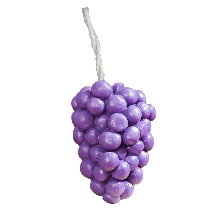 Handmade grape-shaped soap bar in purple colour weighing 80 grams