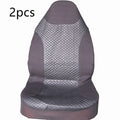 Black quilted universal car seat cover made from PU and polyester fabric