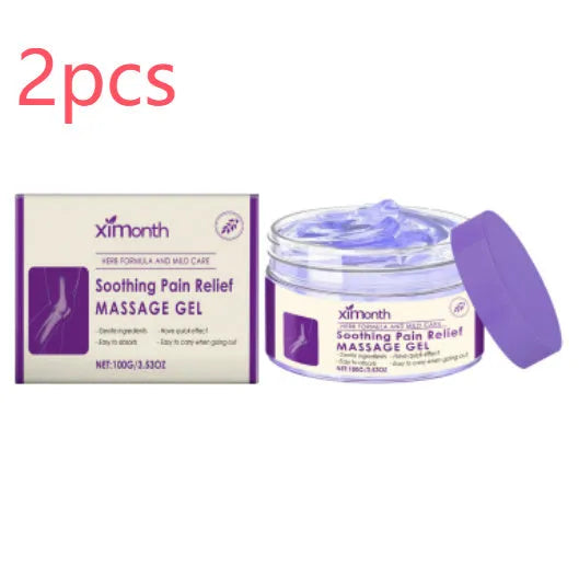100g container of body massage gel for joint and knee care on a plain background.