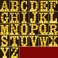 Set of plastic LED letter lights spelling out a message, each 22cm tall, for birthday or proposal decoration