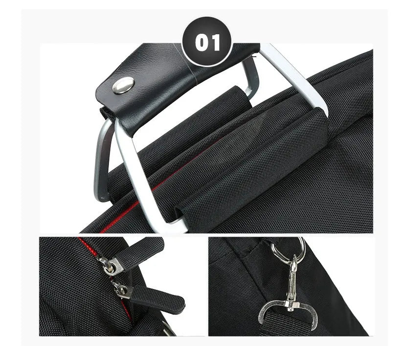 Computer bag exhibition gift bag 14 inch wear resistant nylon cloth black colour