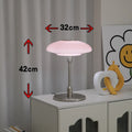 Vintage nickel-plated bedside lamp with Korean styling in golden white colour option