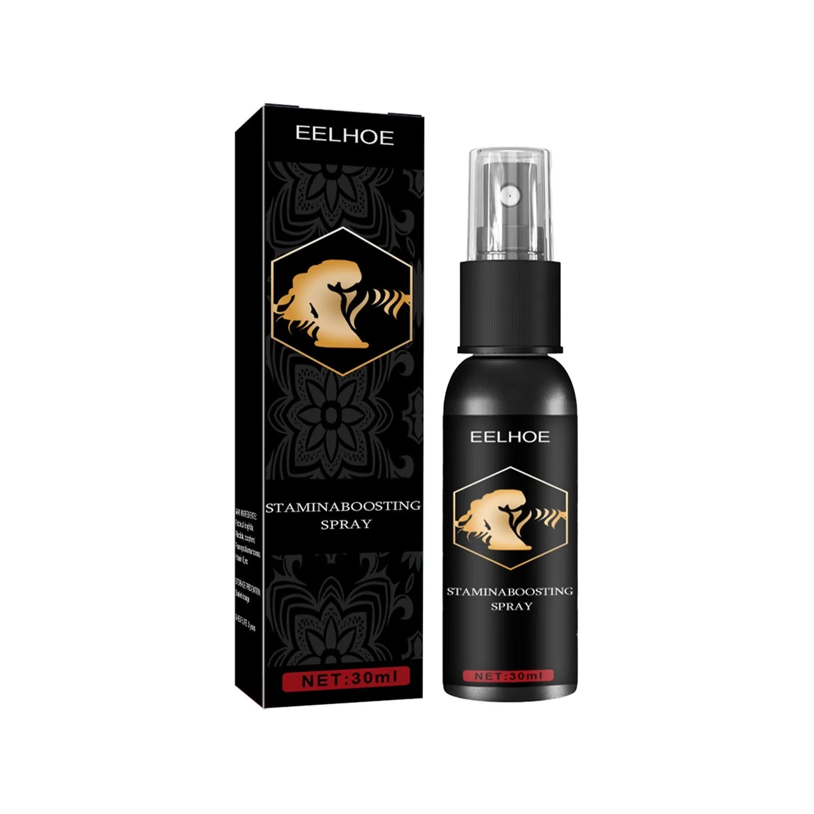 Men's body moisturizing massage spray treatment oil 30ml bottle front view