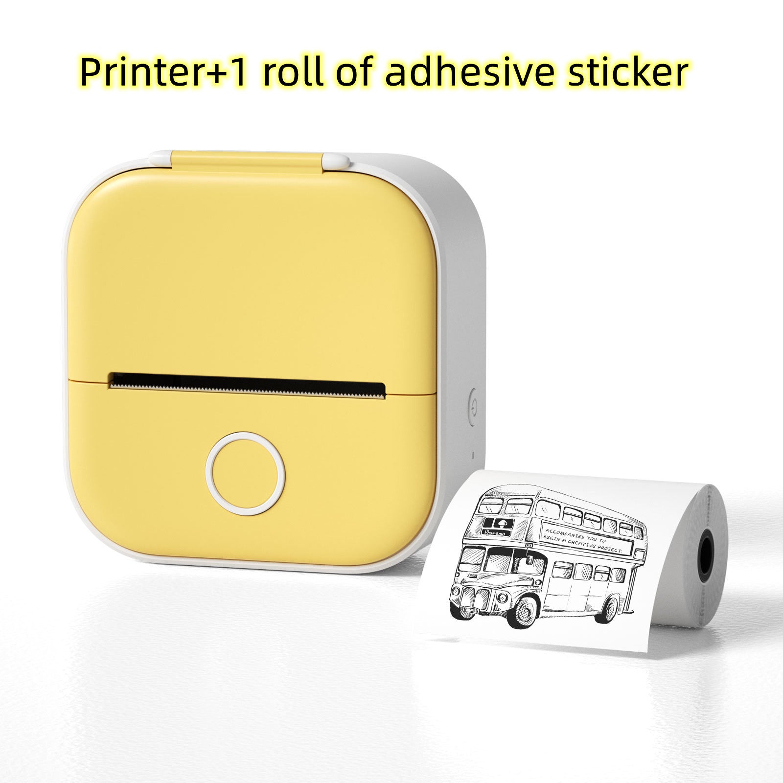 Portable Mini Thermal Printer - Wireless Inkless Bluetooth Label & Photo Maker for Study Notes, Home Organisation & Price Tags