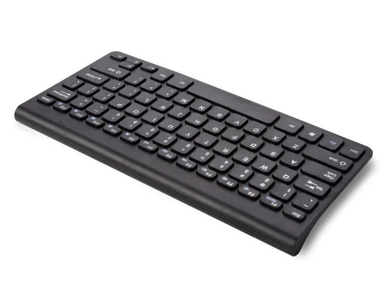 Black and white wireless keyboard and mouse set with 10-metre range
