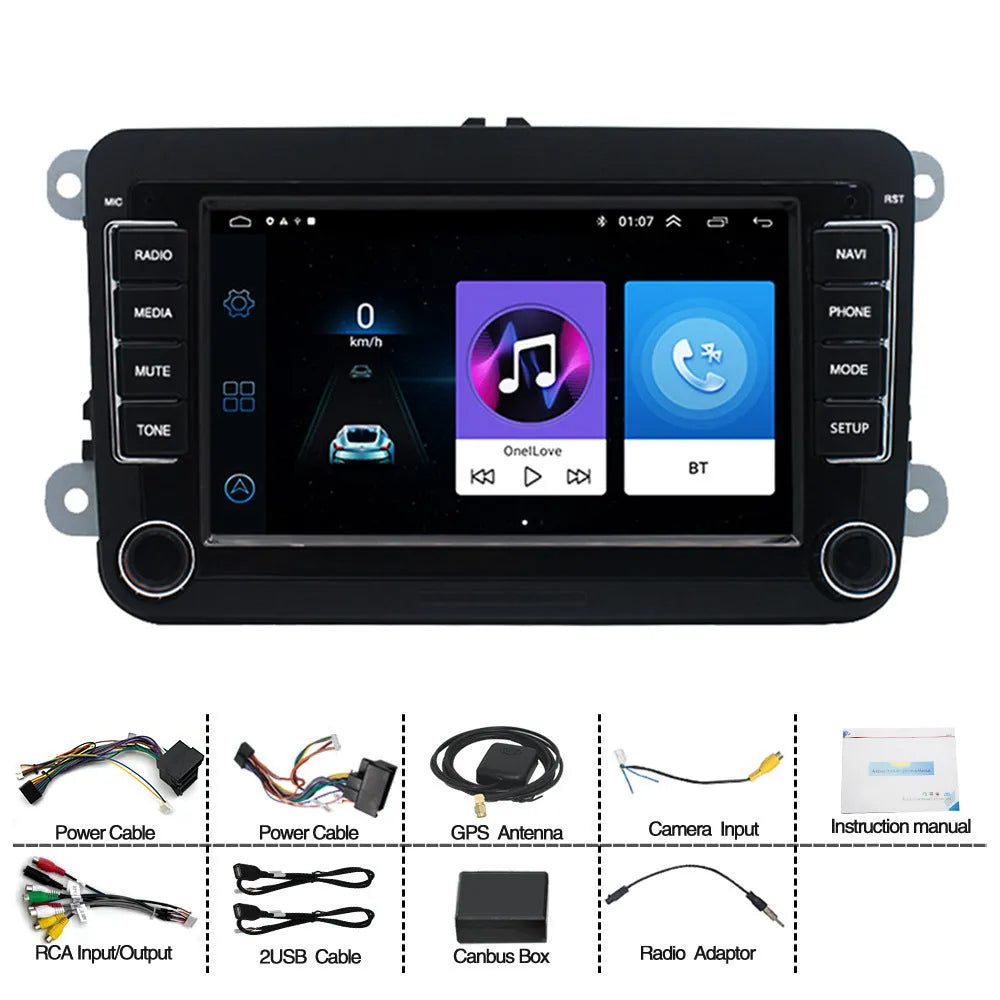 Universal Host Navigator 7 inch Android 12 car player with GPS WIFI for Volkswagen