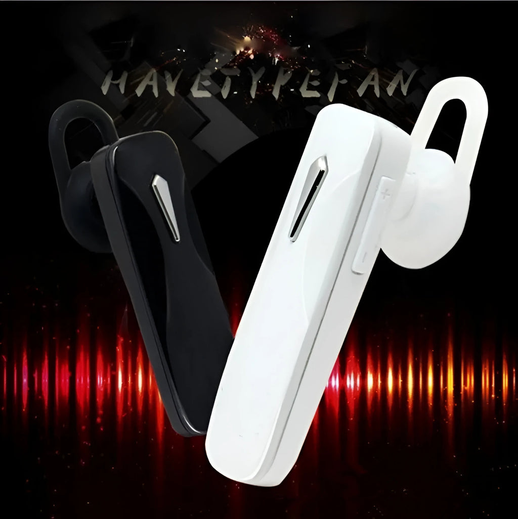 M163 black Bluetooth car headset with in-ear design for hands-free driving