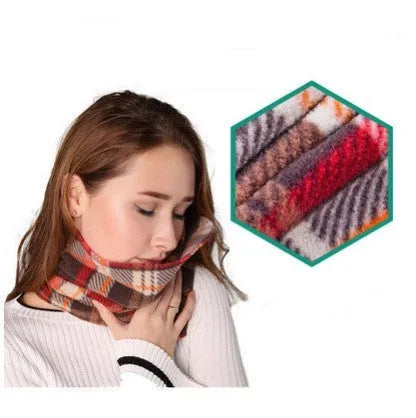 U-shaped support collar travel neck scarf in four colours with cotton filling moisture wicking fabric