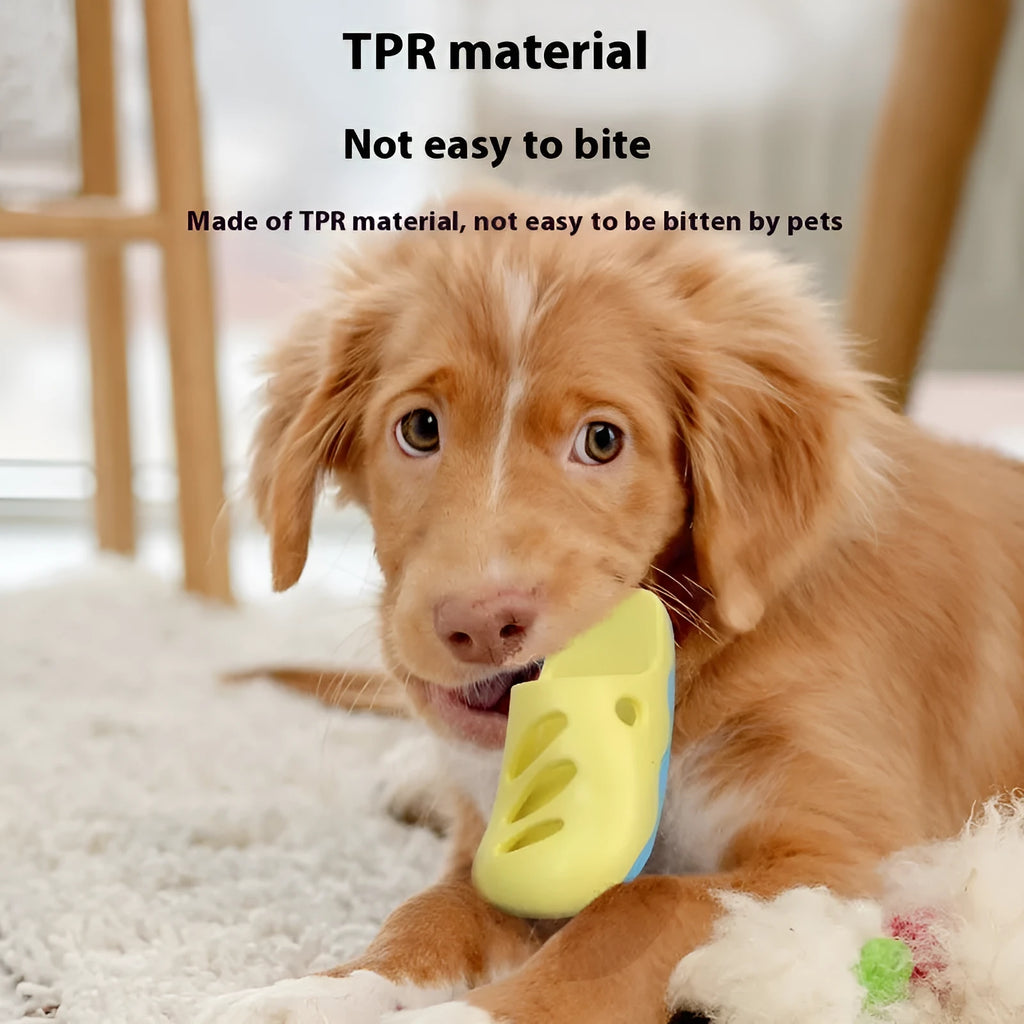 Blue vamp quincuncial head pet bath massage brush TPR material dog grooming cleaning tool