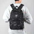 Girls' large capacity nylon school backpack with physiological curve backpanel in multiple colour and pattern options