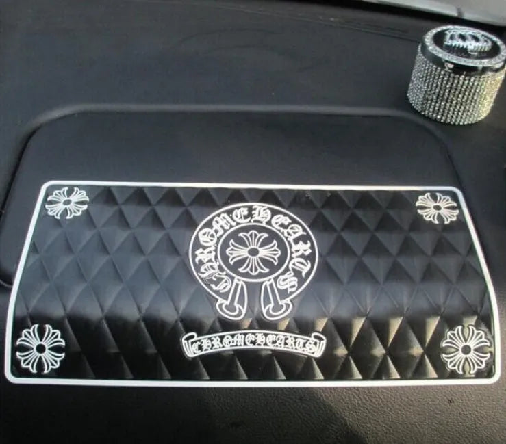 PVC car anti-skid pad 30cm x 15cm for dashboard, cup holder, and console storage, colour An Crowe